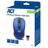 ACT Muis Draadloos - Optisch - 1600 DPI - 2.4Ghz USB Mini Dongel  - Lichtgewicht - AC5140 Blauw