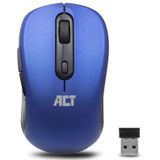 ACT Muis Draadloos - Optisch - 1600 DPI - 2.4Ghz USB Mini Dongel  - Lichtgewicht - AC5140 Blauw