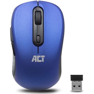 ACT Muis Draadloos - Optisch - 1600 DPI - 2.4Ghz USB Mini Dongel  - Lichtgewicht - AC5140 Blauw