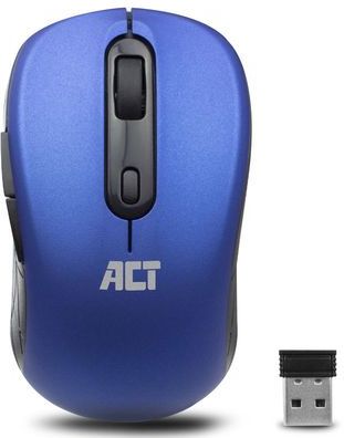 ACT Muis Draadloos - Optisch - 1600 DPI - 2.4Ghz USB Mini Dongel  - Lichtgewicht - AC5140 Blauw