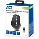 ACT - AC5145 - Draadloze Muis - Zwart - Multi Connect - 600 - 2400 dpi