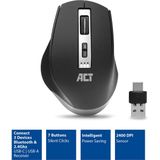 ACT - AC5145 - Draadloze Muis - Zwart - Multi Connect - 600 - 2400 dpi