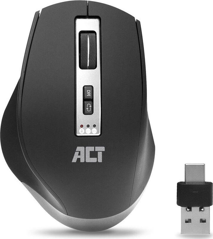 ACT - AC5145 - Draadloze Muis - Zwart - Multi Connect - 600 - 2400 dpi