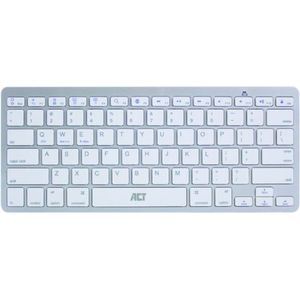 ACT Draadloos Multimedia Toetsenbord Bluetooth | Qwerty/US layout | iOS - MAC OS - Android - Windows | Portable | Wit AC5600