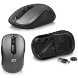 ACT AC5710 toetsenbord Inclusief muis Universeel RF Draadloos US International Zwart