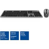 ACT AC5710 toetsenbord Inclusief muis Universeel RF Draadloos US International Zwart