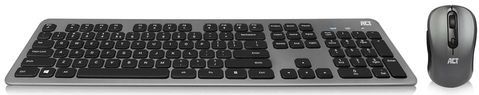 ACT AC5710 toetsenbord Inclusief muis Universeel RF Draadloos US International Zwart