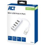 ACT USB Splitter -  4 poorten – Wit - AC6200