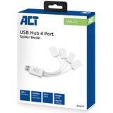 ACT AC6210 interface hub USB 3.2 Gen 1 (3.1 Gen 1) Type-A 480 Mbit/s Wit
