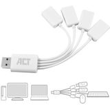 ACT AC6210 interface hub USB 3.2 Gen 1 (3.1 Gen 1) Type-A 480 Mbit/s Wit