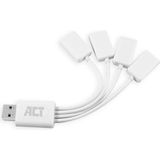ACT AC6210 interface hub USB 3.2 Gen 1 (3.1 Gen 1) Type-A 480 Mbit/s Wit