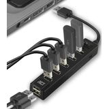 ACT - USB Hub - 7 Poorten - USB2.0 - Busgevoed