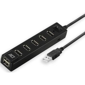 ACT - USB Hub - 7 Poorten - USB2.0 - Busgevoed