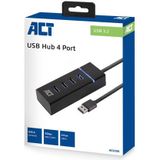 ACT USB Hub 3.0 – USB Hub 4 USB poort – Superspeed 5 Gbps - AC6300