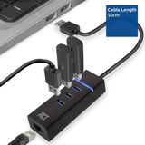 ACT USB-Hub 3.2 mit 3 USB-A-Anschlüssen und Ethernet-Anschluss