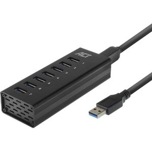 ACT USB hub 3.0, 7 poorts, 20W stroomadapter AC6315