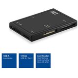 ACT 5-in-1 Externer SD Kartenleser, für Micro SD/SD/MMC/SDHC/CF/XD/MS/MS Duo Speicherkarten, SD Kartenleser USB 3.0 - AC6370
