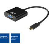 Velleman - ACTAC7300 - USB-C naar VGA-adapter - Zwart - 0.15 m