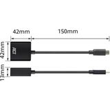 Velleman - ACTAC7300 - USB-C naar VGA-adapter - Zwart - 0.15 m