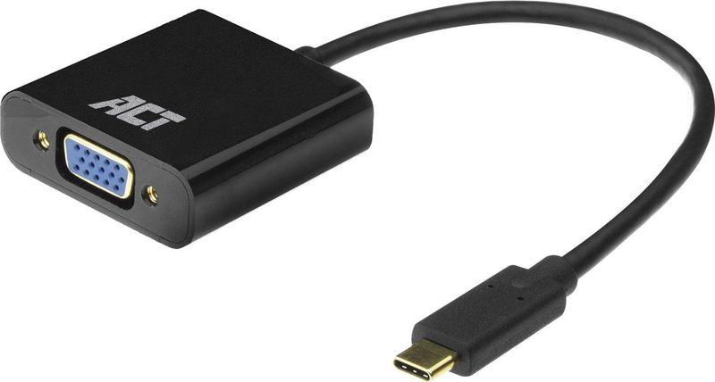 Velleman - ACTAC7300 - USB-C naar VGA-adapter - Zwart - 0.15 m