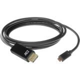 ACT USB C naar DisplayPort-kabel, 4K @60Hz, USB C-converter naar DP, mannelijke naar mannelijke vergulde kabel, voor laptop, tablet, smartphone - AC7325