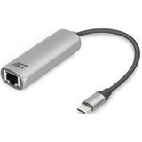 Velleman - ACTAC7335 - USB-C naar Gigabit Netwerkadapter - Zwart - 0.15 m