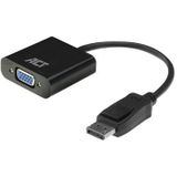 ACT DisplayPort naar VGA adapter – Full HD 1080P 60Hz – Sluit 1 additionele VGA Monitor aan - AC7515