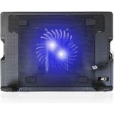 ACT - AC8110 - Laptopventilator - Zwart - Ergonomische Standaard - USB