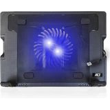 ACT - AC8110 - Laptopventilator - Zwart - Ergonomische Standaard - USB