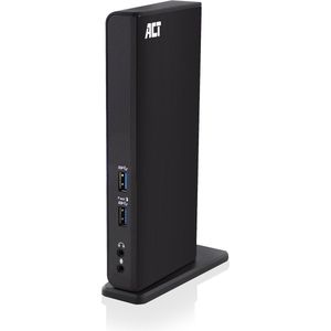 ACT AC7049 notebook dock & poortreplicator Bedraad USB 3.2 Gen 1 (3.1 Gen 1) Type-C Zwart