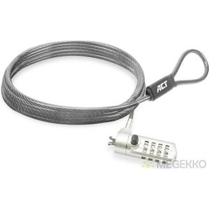 ACT Laptopslot | Nano Security Lock | Cijferslot | 2 meter | AC9025