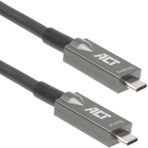 ACT Actieve USB-C Kabel - USB 3.2 Gen 2 - AOC - PD 60W - 7,5 meter - Zwart