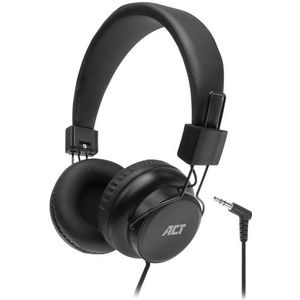 ACT - AC9300 - Hoofdtelefoon - Zwart - Opvouwbaar - 3,5mm Audio-aansluiting