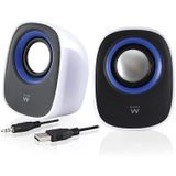 ACT Eminent EM3513 PC-luidspreker - 2.0 Stereo Set - USB-voeding - Compact en Ruimtebesparend