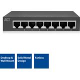 ACT Gigabit Ethernet Switch - 8 Poorten - Metalen Behuizing