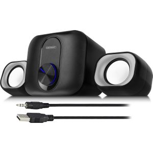 2.1 Stereo speakerset voor PC en laptop, USB-voeding