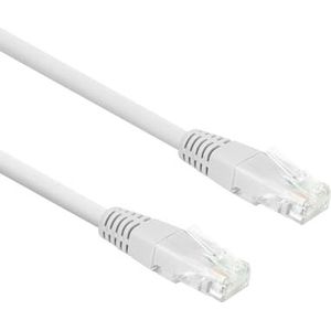 Eminent CAT6 LAN-kabel, 1,5 m, ethernet, 10/100/1000/Mbit/s, RJ45, U/UTP, 250 MHz, PoE, CCA koper, voor switch, router, patchpaneel, tv, pc en laptop, wit - IM8151