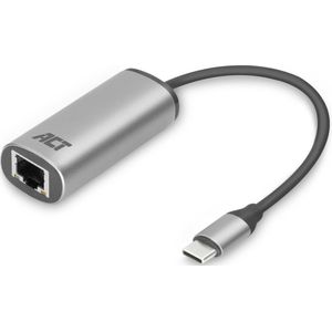 ACT USB C Ethernet-adapter, 2,5 Gigabit Ethernet RJ45 10/100/1000/2500 Mbps, LAN-netwerkadapter voor laptop - AC7081
