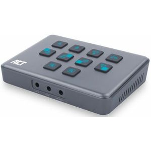 ACT - AC7610 - USB-C Video Switcher - Zwart - 2x 4K@60Hz HDMI input, 1x 1080p@60Hz HDMI output