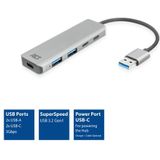 ACT USB-A hub 3.0, 2x USB-A, 2x USB-C AC6125