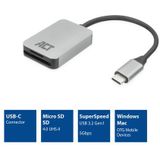Act - AC7056 - USB-C Kaartlezer - Aluminium - SD en Micro SD Ondersteuning