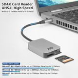 Act - AC7056 - USB-C Kaartlezer - Aluminium - SD en Micro SD Ondersteuning