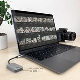 Act - AC7056 - USB-C Kaartlezer - Aluminium - SD en Micro SD Ondersteuning