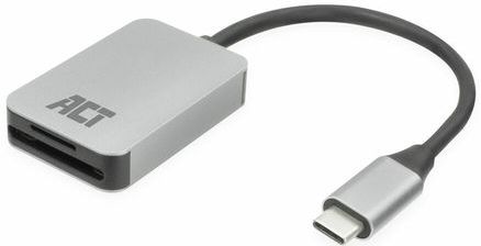 Act - AC7056 - USB-C Kaartlezer - Aluminium - SD en Micro SD Ondersteuning