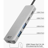 ACT USB-C hub 3.0, 2x USB-A, 2x USB-C AC7072