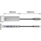 ACT USB-C hub 3.0, 2x USB-A, 2x USB-C AC7072