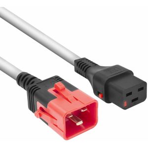 Voedingskabel - C19 naar C20 - Wit - H05VV-F 3G1.50mm²