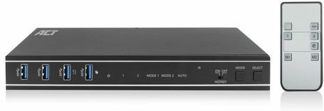 ACT - AC7914 - 2-Poorts HDMI KVM Switch - Zwart - HDMI 4K@60Hz