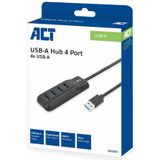 ACT - AC6320 - USB-A Hub - 4 Poorts - 5Gbps - Kabellengte 50cm