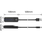 ACT - AC6320 - USB-A Hub - 4 Poorts - 5Gbps - Kabellengte 50cm